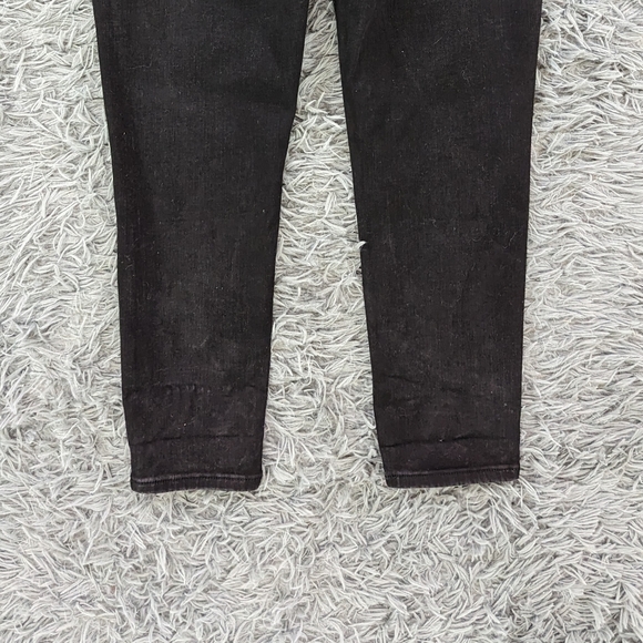 Abercrombie & Fitch Jeans Women's 14 Short Black Super Skinny High Rise Stretch - Picture 6 of 9